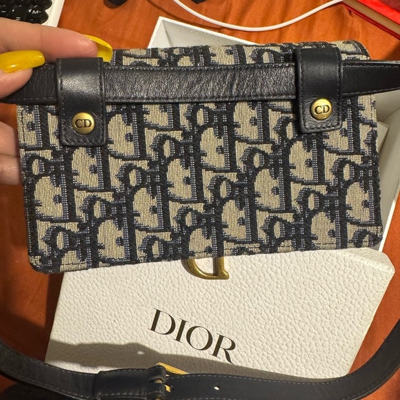 Dior Blue and Cream Women's Belt Bag - Picture 5 of 12